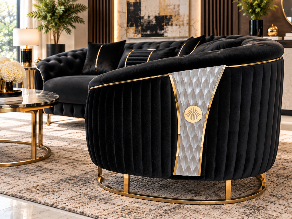Lucas Living Room Set (Black)