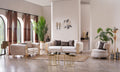 Monaco Living Room Set (Cream)