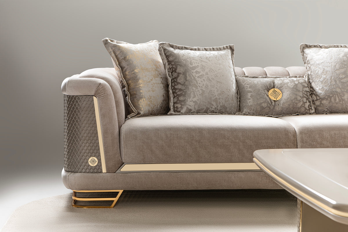 Romance Living Room Set (Beige)