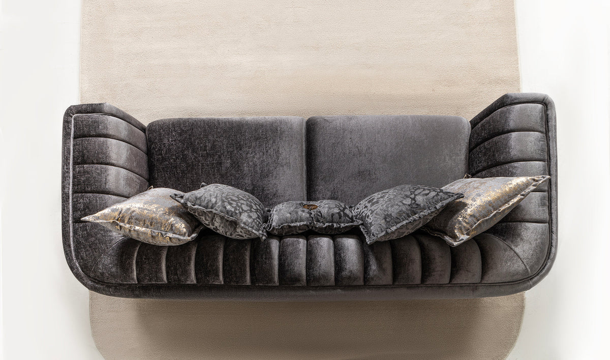 Romance Living Room Set (Gray)